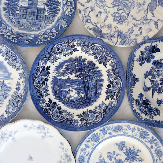 Blue & White Salad Plates