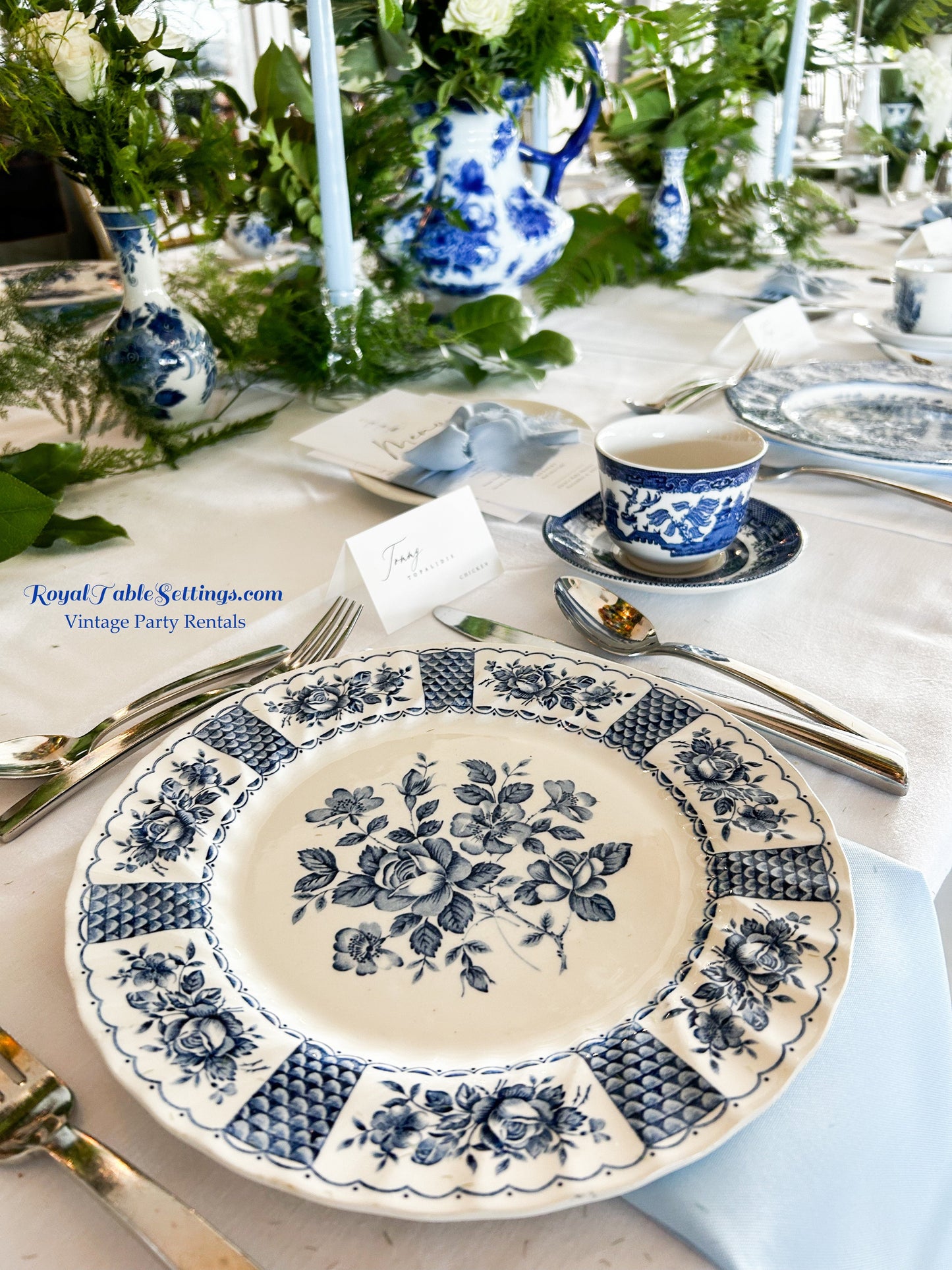 Blue & White Dinner Plates