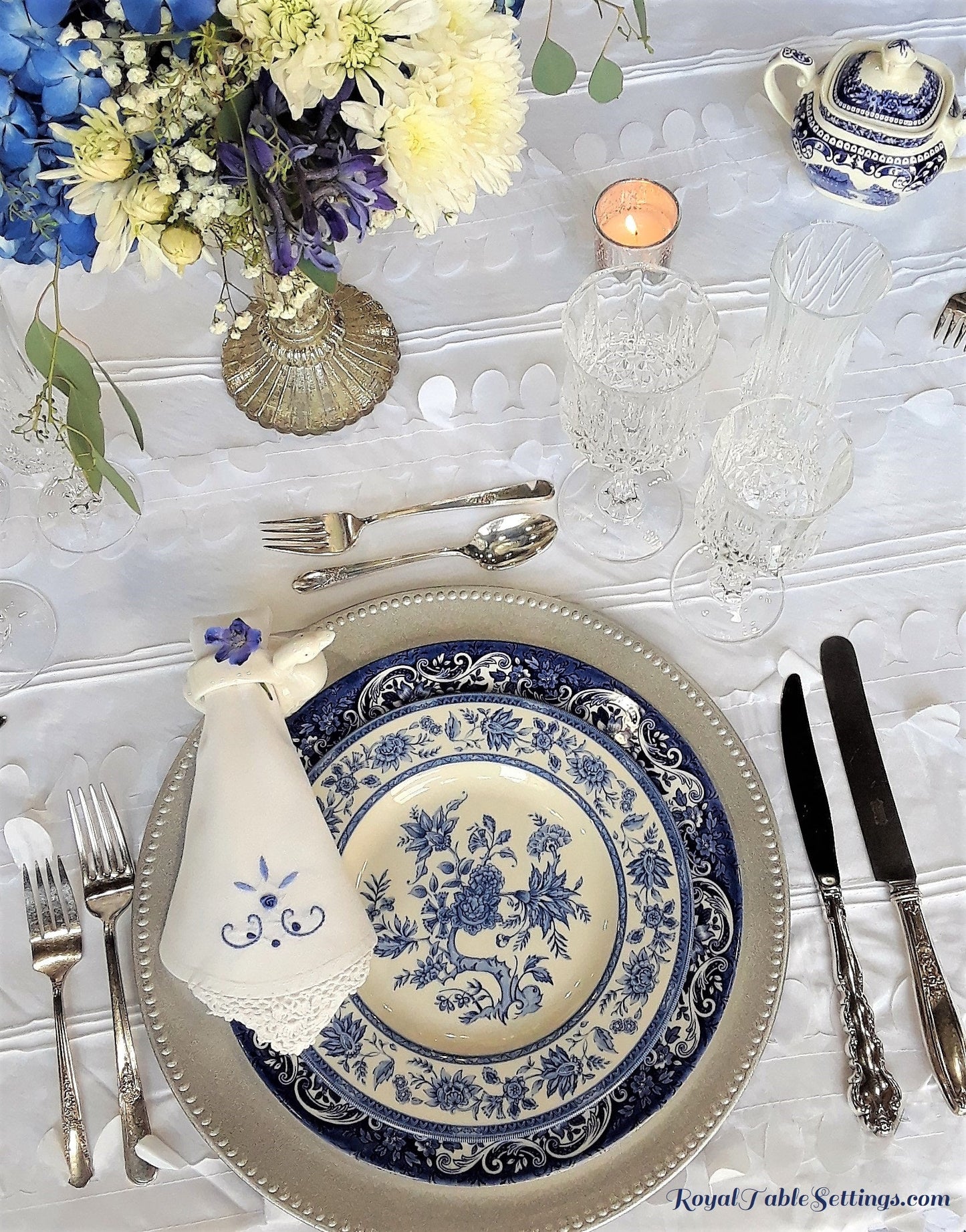 Blue & White Dinner Plates